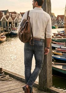 Men's Dark Wash Slim Fit Jeans