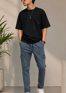 Men's Blue Cargo Pants