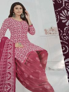 Selling Fast Cotton Batik With Full length Dupatta