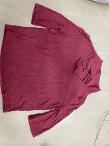 Ribbed Red Tshirt