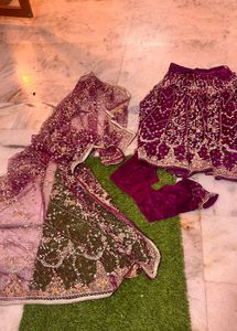 Exquisite Purple Embroidered Lehenga Choli