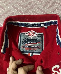 Superdry Red Polo Shirt