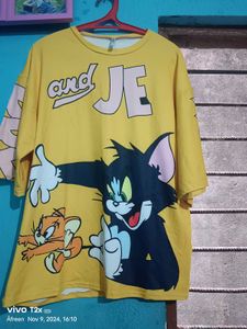 Tom and Jerry Yellow T-Shirt