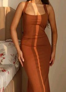 Sleek Long Bodycon Dress