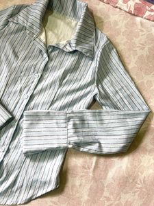 Savana Blue Striped Button-Up Shirt