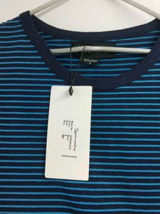 Women's Blue Striped T-Shirt