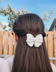 Crochet Bow Hair Clip