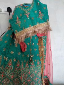 Elegant Teal Lehenga Choli