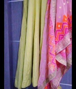 Elegant Lime Green Anarkali