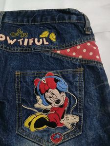 💋Cute🌸Minnie😍Mouse🌹Denim Skirt💋