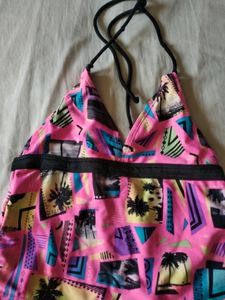Halter Neck y2k Beach Vibes printed aesthetic top