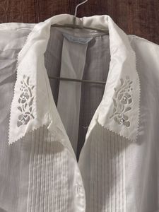 Elegant White Lace Detail Blouse