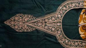 "Emerald Green Embroidered Salwar Kameez"