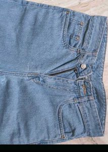 Blue Denim Straight Fit Jeans