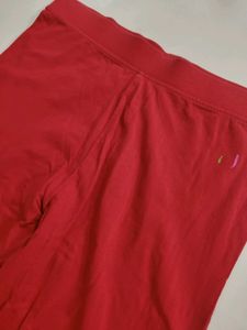 Red Ethnic Leggings