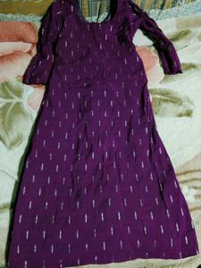 Vibrant Purple Kurta Set with Trousers