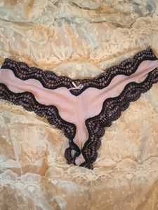 Pink Lace Trim Panty