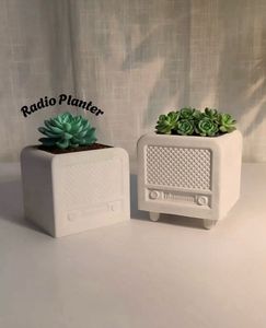 Retro Radio Planters