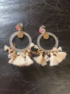 Boho Tassel Hoop Earrings