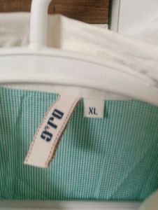 Chic Teal &amp; White Striped Shirt