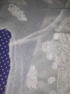 White Lucknowi Chikankari Kurti Price Drop 🥳 Just