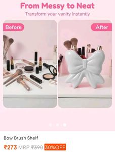 Cute Bow Makeup Brush Holder