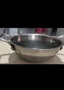 Combo of triply Kadhai, stainless steel honeycomb