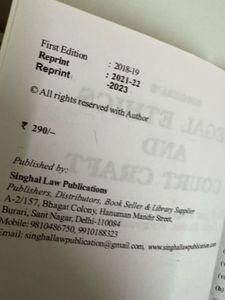 Legal Ethics Book