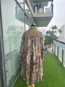 Boho Floral Tiered Midi Dress
