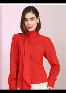 Shein relaxed fit puffed sleeve top