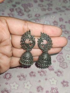 Bohemian Oxidized peacock Earrings