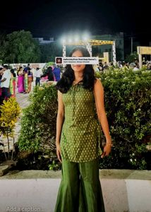 Green indo-western Kurta set