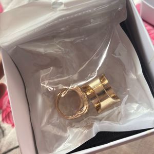 Chunky Gold Statement Rings Set