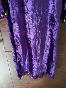 Purple Velvet Kurta