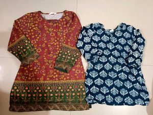 Set of 2 Printed Kurtas