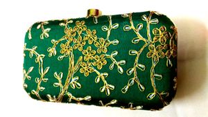 Embroidery Work Clutches