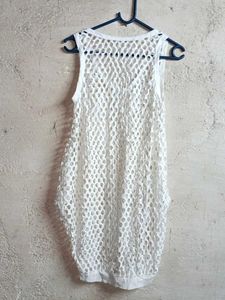 Summer Fashion Mesh Tank Top Vest White