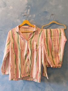 Cute Striped Pajama Set from Thailand