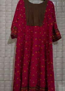 Pink Anarkali Frock Suit – Elegant Ethnic Wear