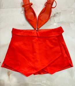 Skorts That Perfect For Summer 🧡🍊vibes