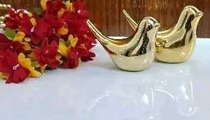 Golden Bird Showpiece Set