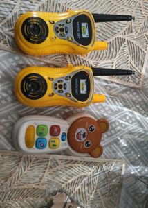 walkie talkie and musical phone