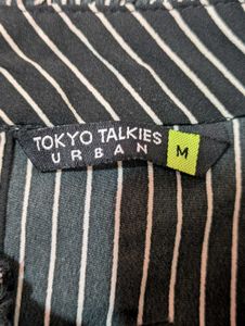 Tokyo Talkies Striped Ruffle Top
