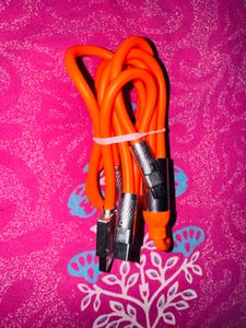 Vibrant Orange Charging Cable Set