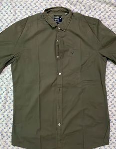 Men's Olive Green Allen Solly Shirt