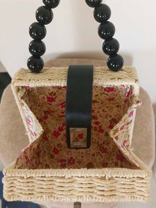 Woven Square Handbag