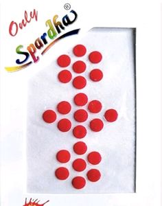Spradha Red Velvet Bindi No 8