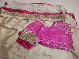 Ethnic Saree &amp; Blouse Set