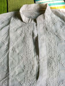 White Cotton Kurta