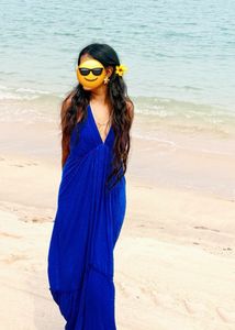 Royal Blue Beach Maxi Dress combo